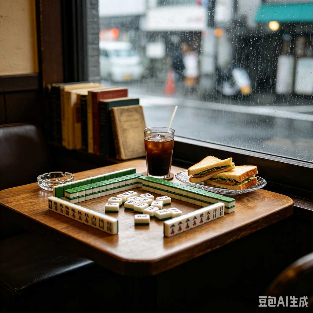 artistic mahjong tiles set